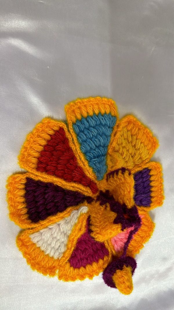 Yellow and Multi Color Woolen Laddu Gopal Ji Dresses