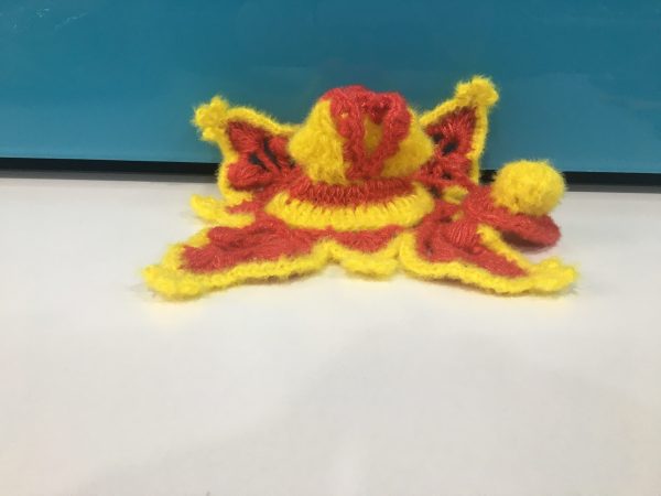 Yellow Red Color Woolen Laddu Gopal Ji Dresses