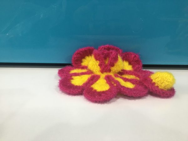 Pink Yellow Floral Woolen Laddu Gopal Ji Dresses