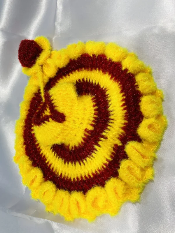 Yellow And Pink Color Woolen Winter Laddu Gopal Ji Dresses