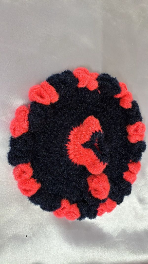 Black With Pink Flower Woolen Laddu Gopal Ji Dresses