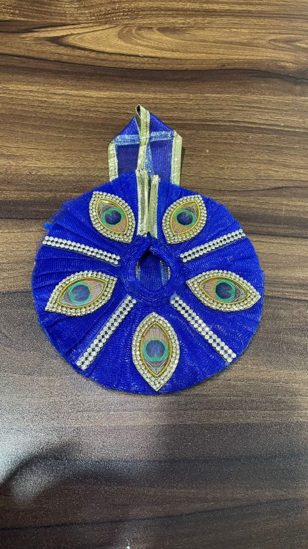 Blue With Peacock Feather Laddu Gopal Ji Dresses