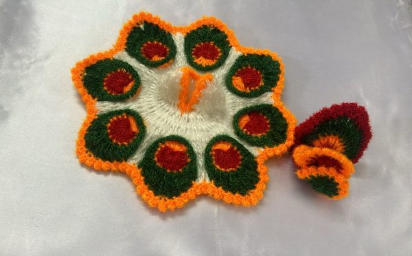 Woolen Winter Peacock style Laddu Gopal Ji dresses