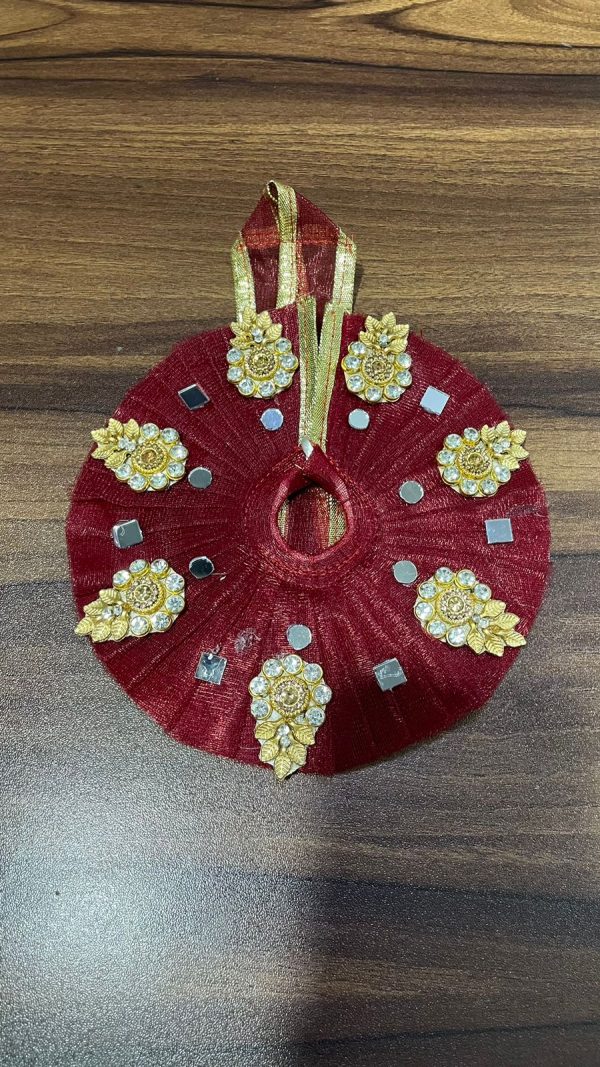 Marron With Mirror Work Laddu Gopal Ji Dresses