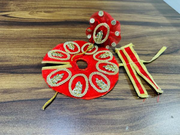 Red Color Laddu Gopal Dress